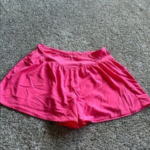 Maurices Hot Pink Active Shorts with Crossover Waist